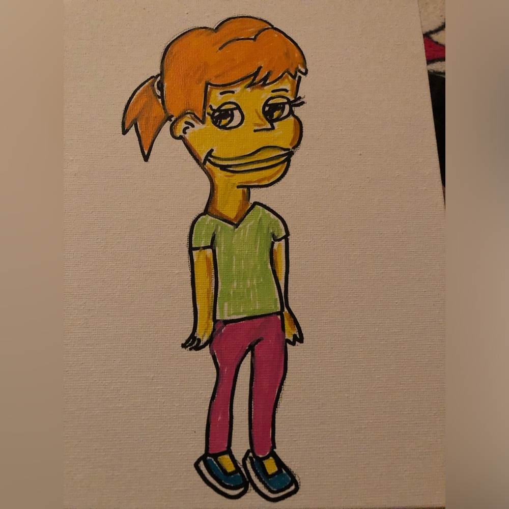 Colorful Cartoon Character Canvas Art